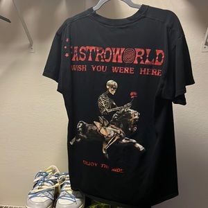 Astro word wish you were here t-shirt